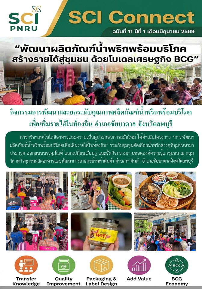 SCI Connect ฉบับที่ 11 ปีที่ 1 เดือนมิถุนายน 2569